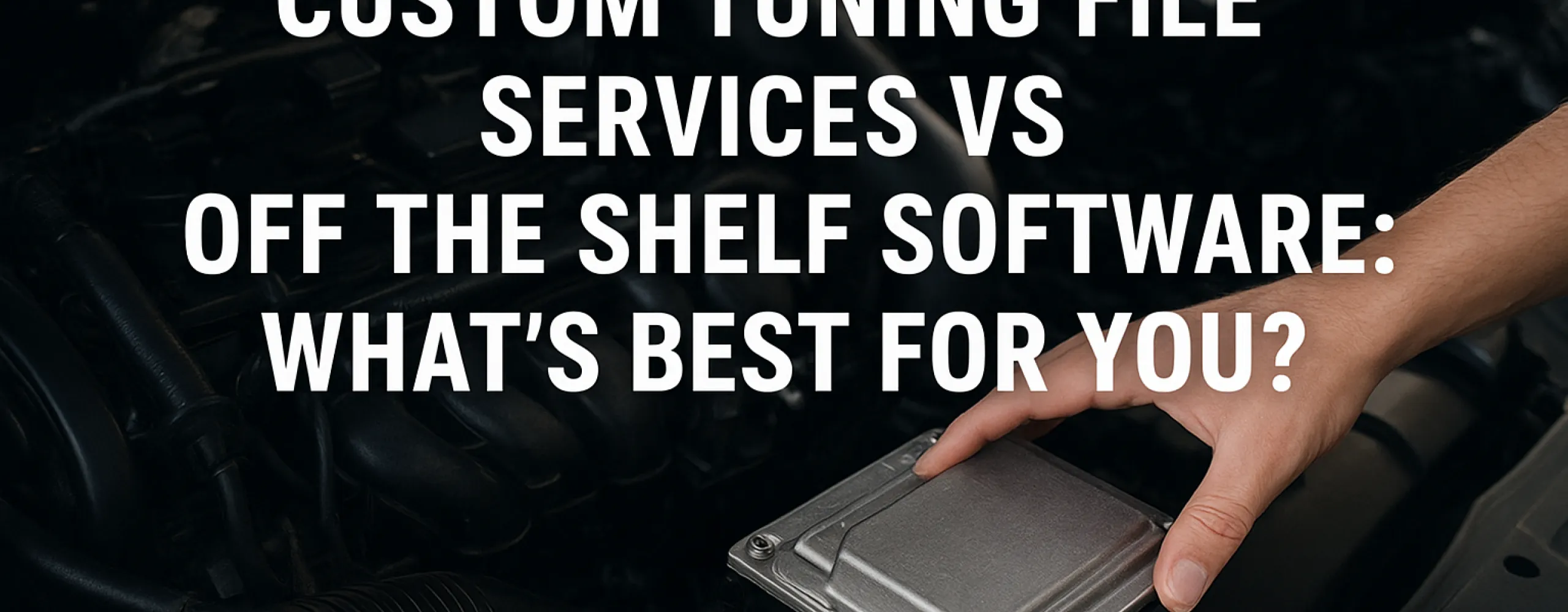 Custom Tuning File Services vs Off the Shelf Software: What’s Best for You?